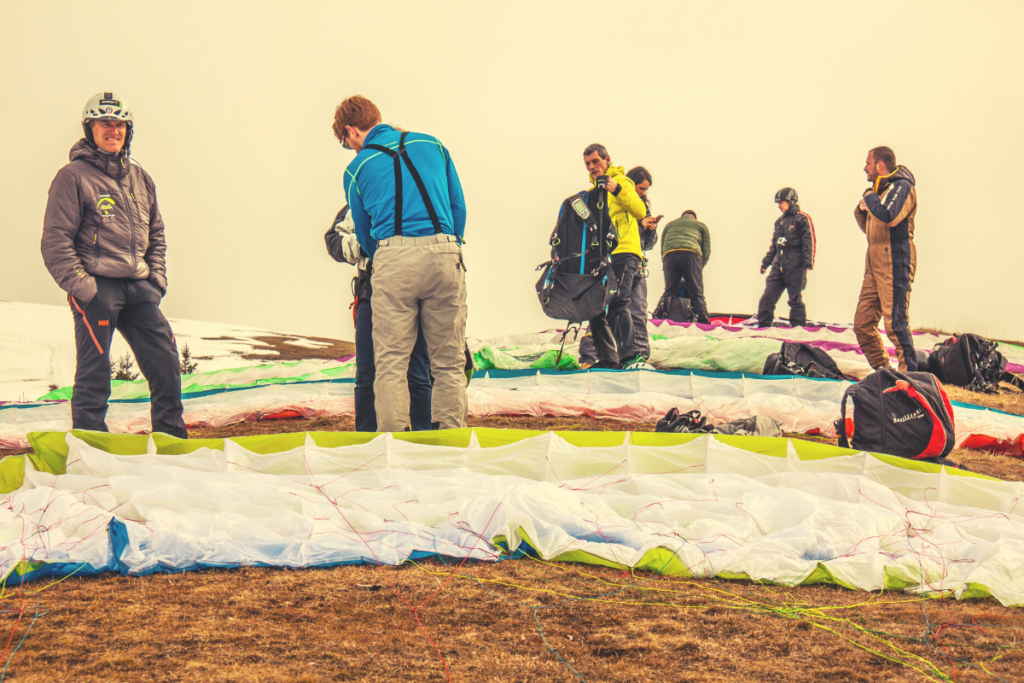 preparazione parapendio